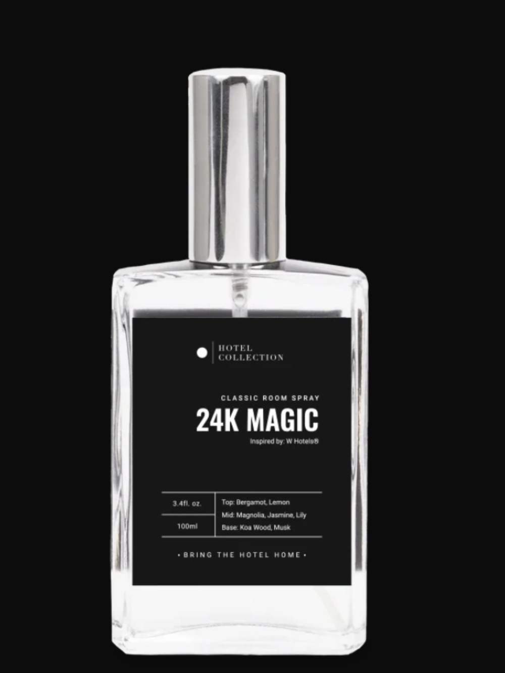 NWT Hotel Collection 24K Magic Room Spray - Black & Silver Bottle